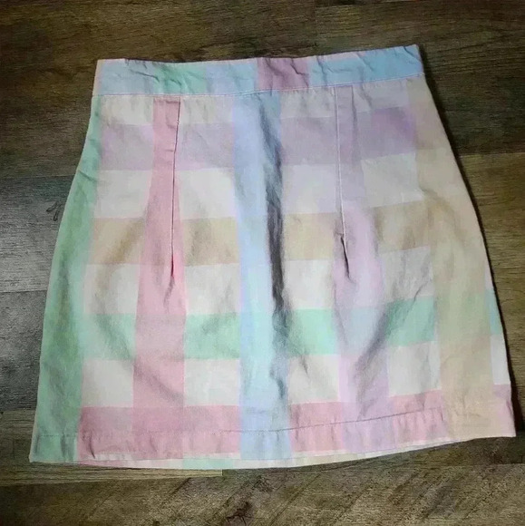 Handmade Pastel Heart Pocket Mini Skirt Size S - Picture 2 of 5